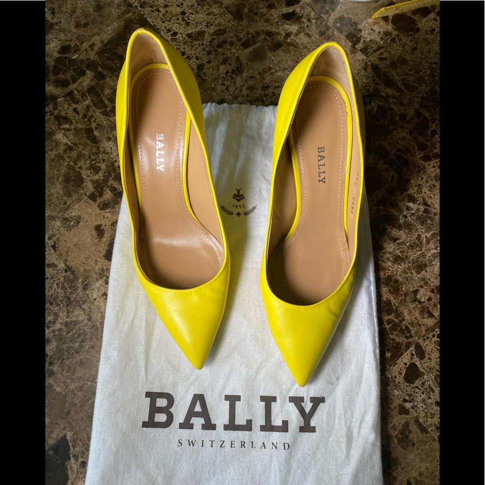 Bally Switzerland amazing yellow heels size 38.5 - Picture 8 of 8